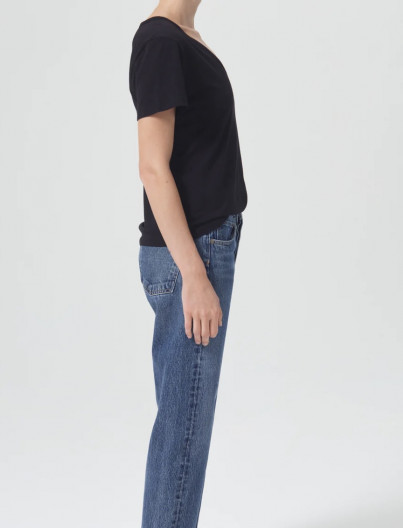Tee Shirt V Cameron - BLACK