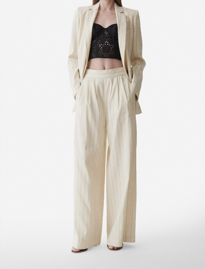Pantalon Nunes - BLANC/BLEU