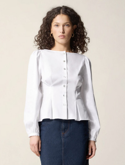 Chemise Claudine Uni - Blanc