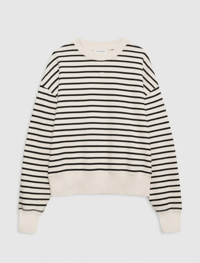 Sweatshirt Dean - WHITE BLACK
