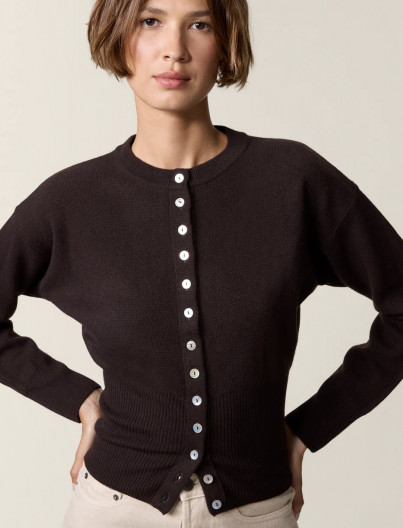 Cardigan Palmo - MARRON