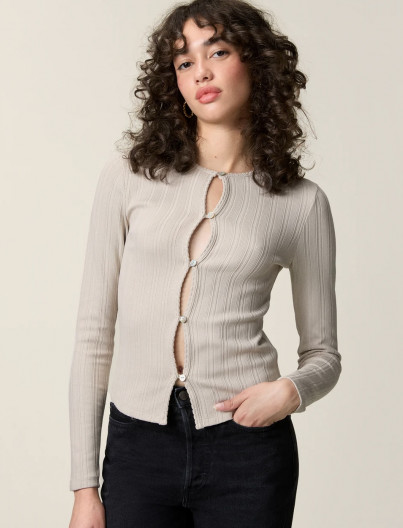 Gilet Alizée - GRIS PERLE