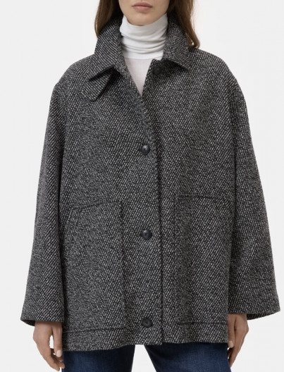 Manteau Short - GREY MELANGE