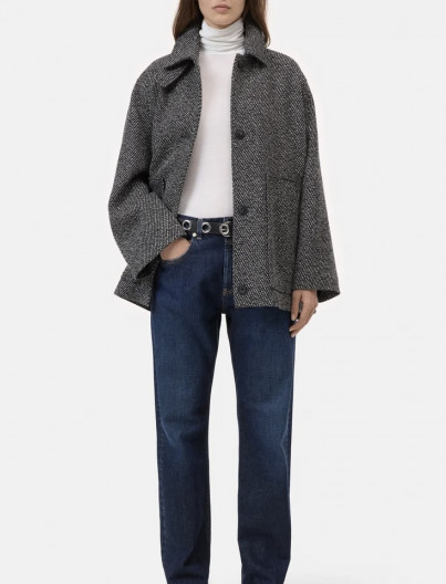 Manteau Short - GREY MELANGE