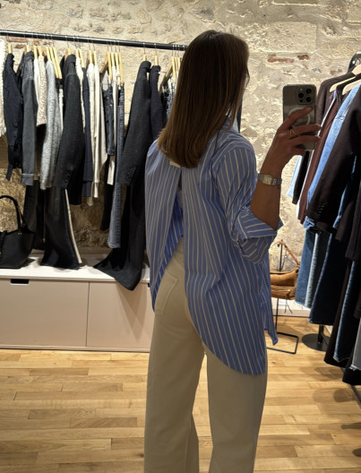 Chemise Féline - Bleu