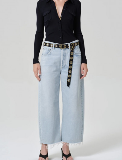 Jean Ayla Rax Hem Crop -...