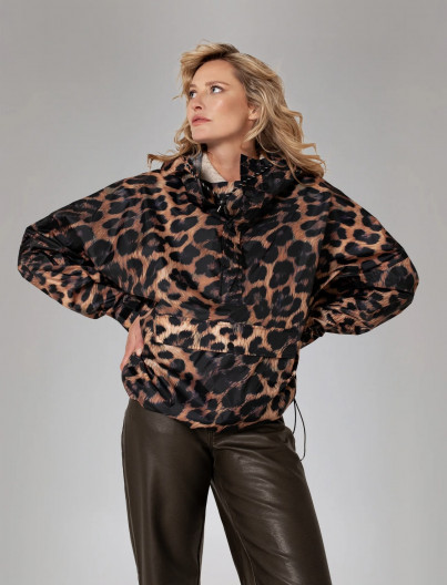  Anorak Dark Leopard -...