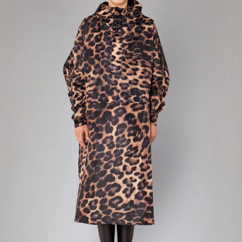 Rain Poncho Dark Leopard