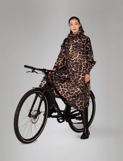 Rain Poncho Dark Leopard -...
