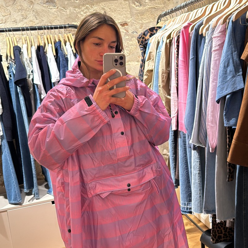 Rain Poncho Seeing Stripes