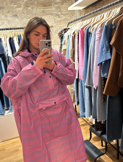 Rain Poncho Seeing Stripes...