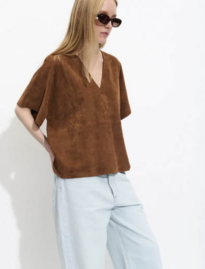 Blouse Donatella - COGNAC