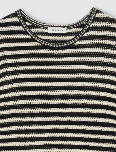 Sweater Theo - WHITE BLACK