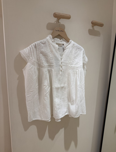 BLOUSE GANU - Blanc