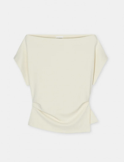 Top Off Shoulder - Beige