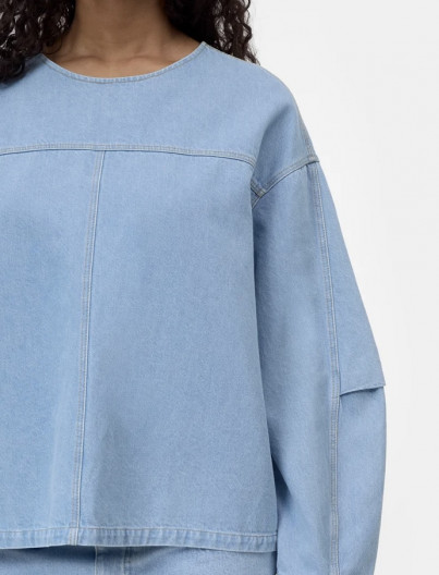 Chemise Open Back - Bleu