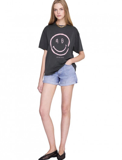 Tee Cade Smiley - WASHED GREY
