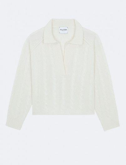Pull Aenora Cable - Blanc
