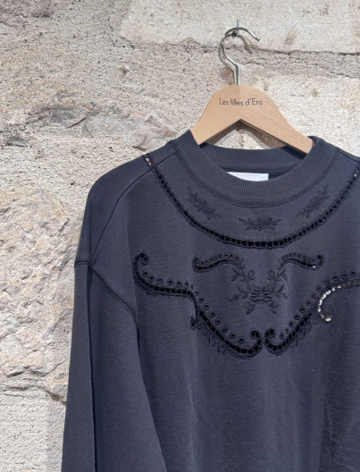 Sweatshirt Vella - FADED BLACK