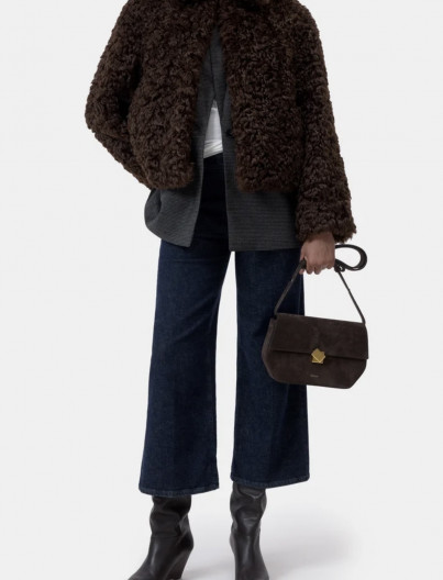 Manteau Fake Fur - MARRON