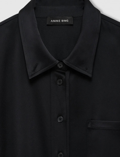 Chemise Scott Cropped - BLACK