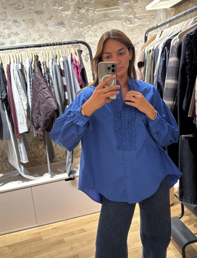 Blouse Maya - BLUE LEMONADE